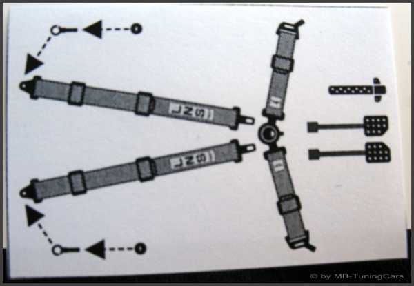 1:18 Sport Belts [BLUE] + Renn Pedale